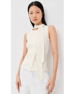 Lemaire アシンメトリカルフィットトップ ミルク - サムネイル2