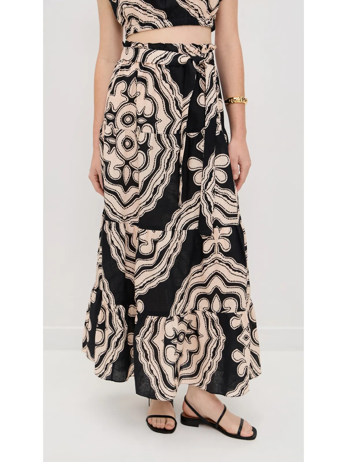 lemlem Sanaa Skirt Niku Black - 画像2
