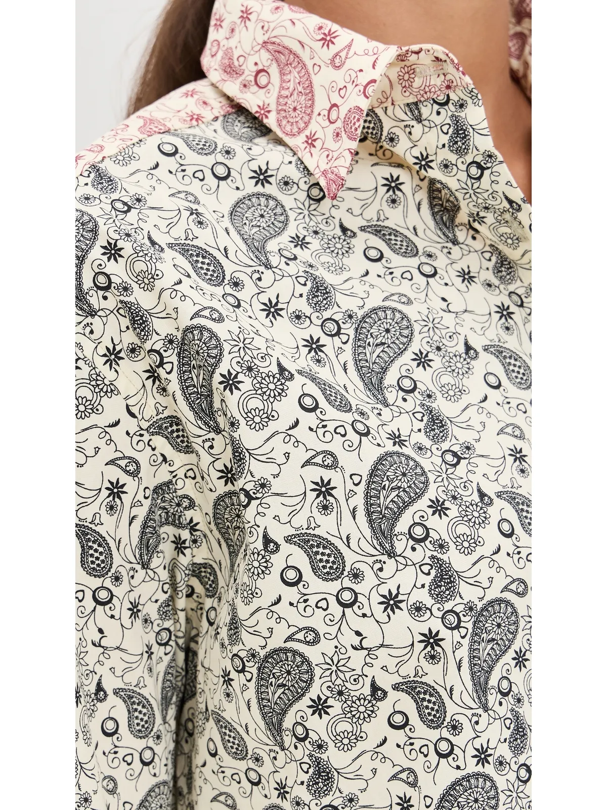 LE BOP セシリア ペイズリーボタンダウンシャツ - 画像6