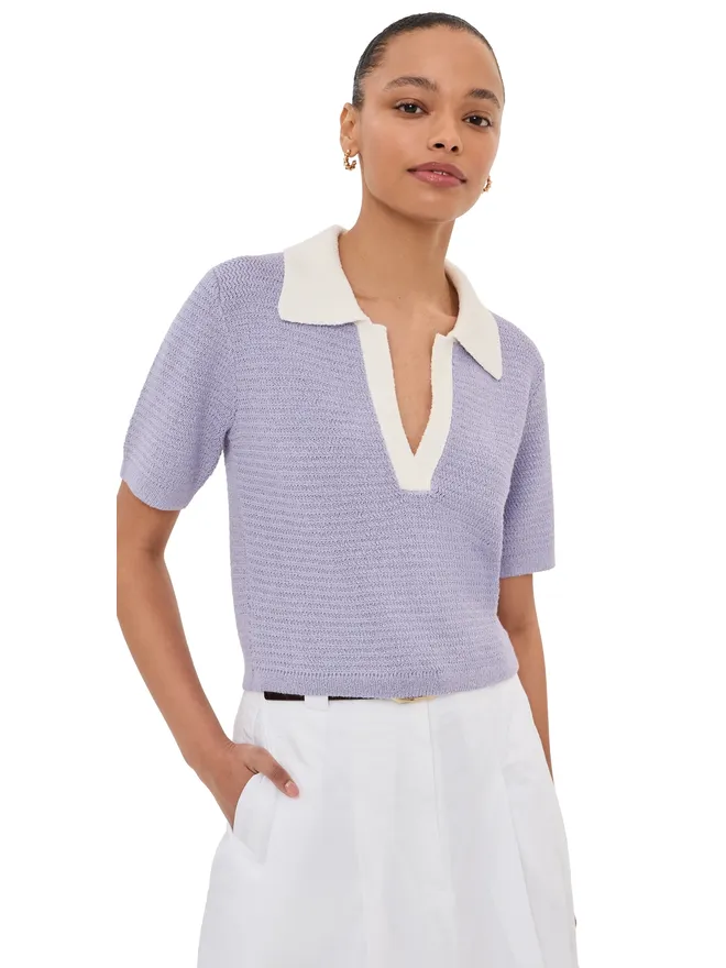 LE BOP LE BOP Lia Crop Polo ラベンダー系マルチの商品画像
