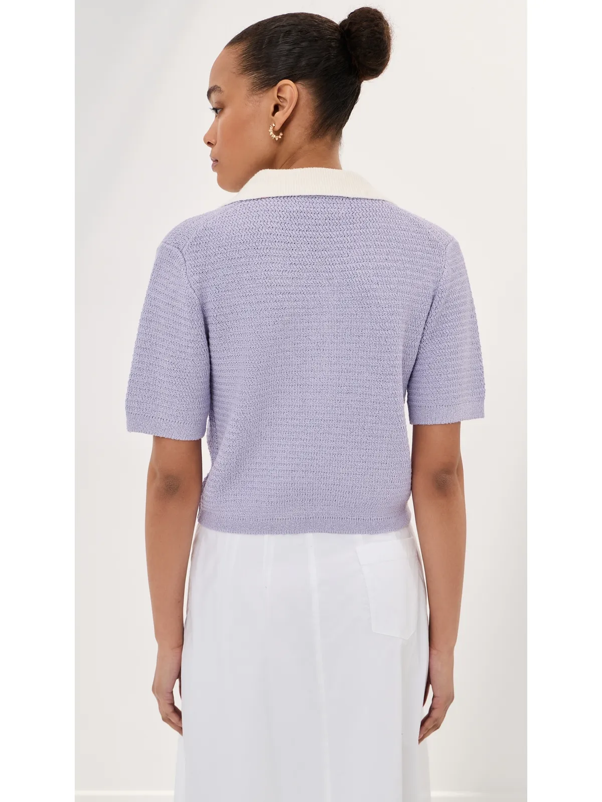 LE BOP Lia Crop Polo ラベンダー系マルチ - 画像4
