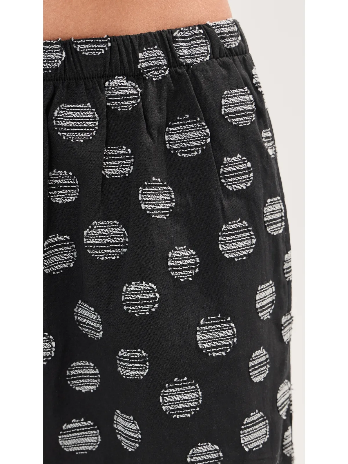 LE BOP Camille Jacquard Dot パンツ ブラック/ホワイト M - 画像6