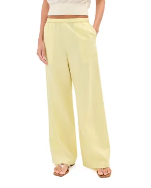 LE BOP Margot Linen Pants Honeydew - サムネイル1