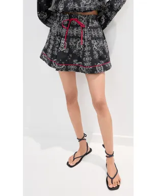 LE BOP Madeline Skirt バンダナ柄 ブラック - サムネイル2