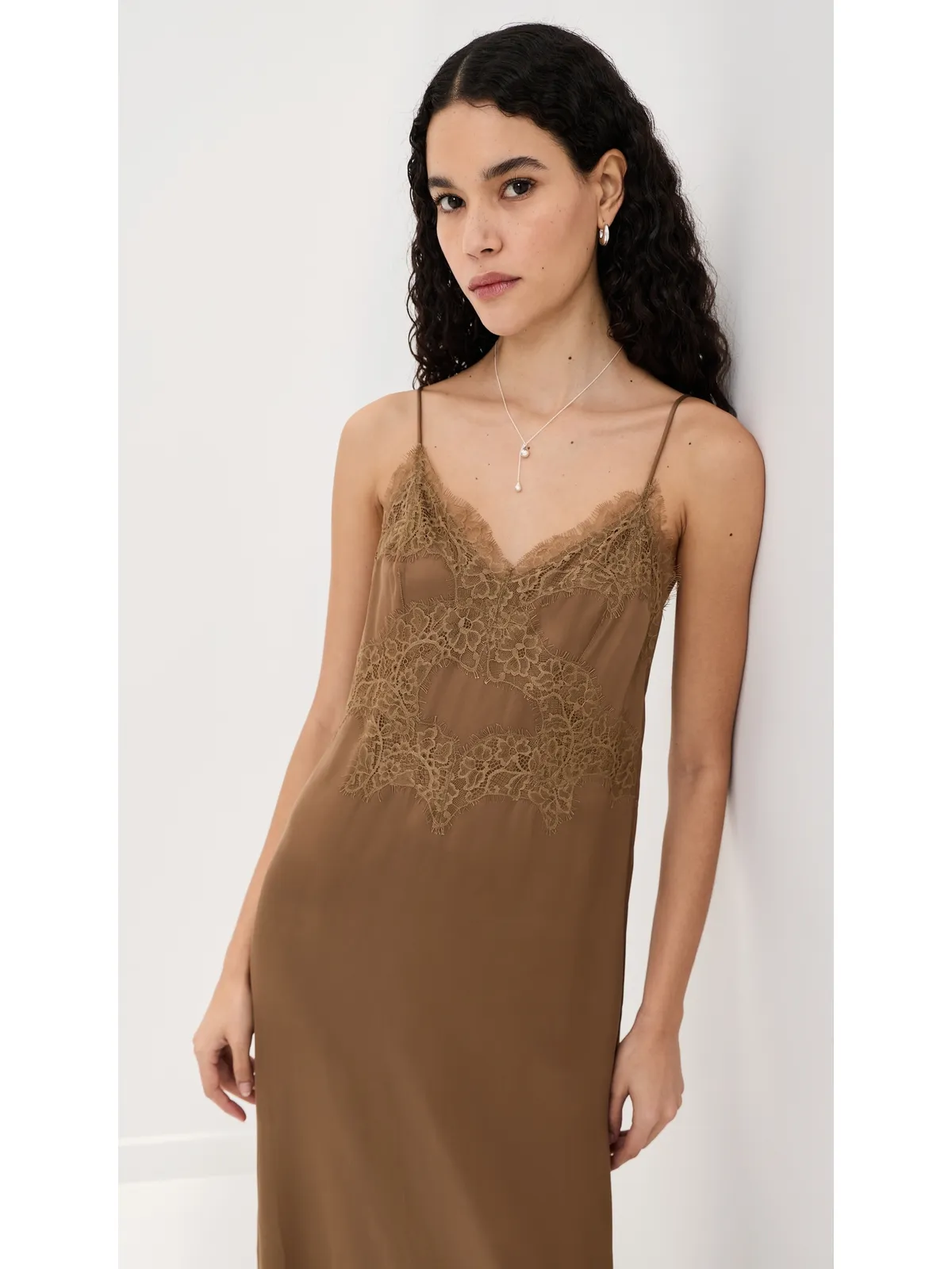 LE BOP Amara Satin Dress Hazelnut - 画像3