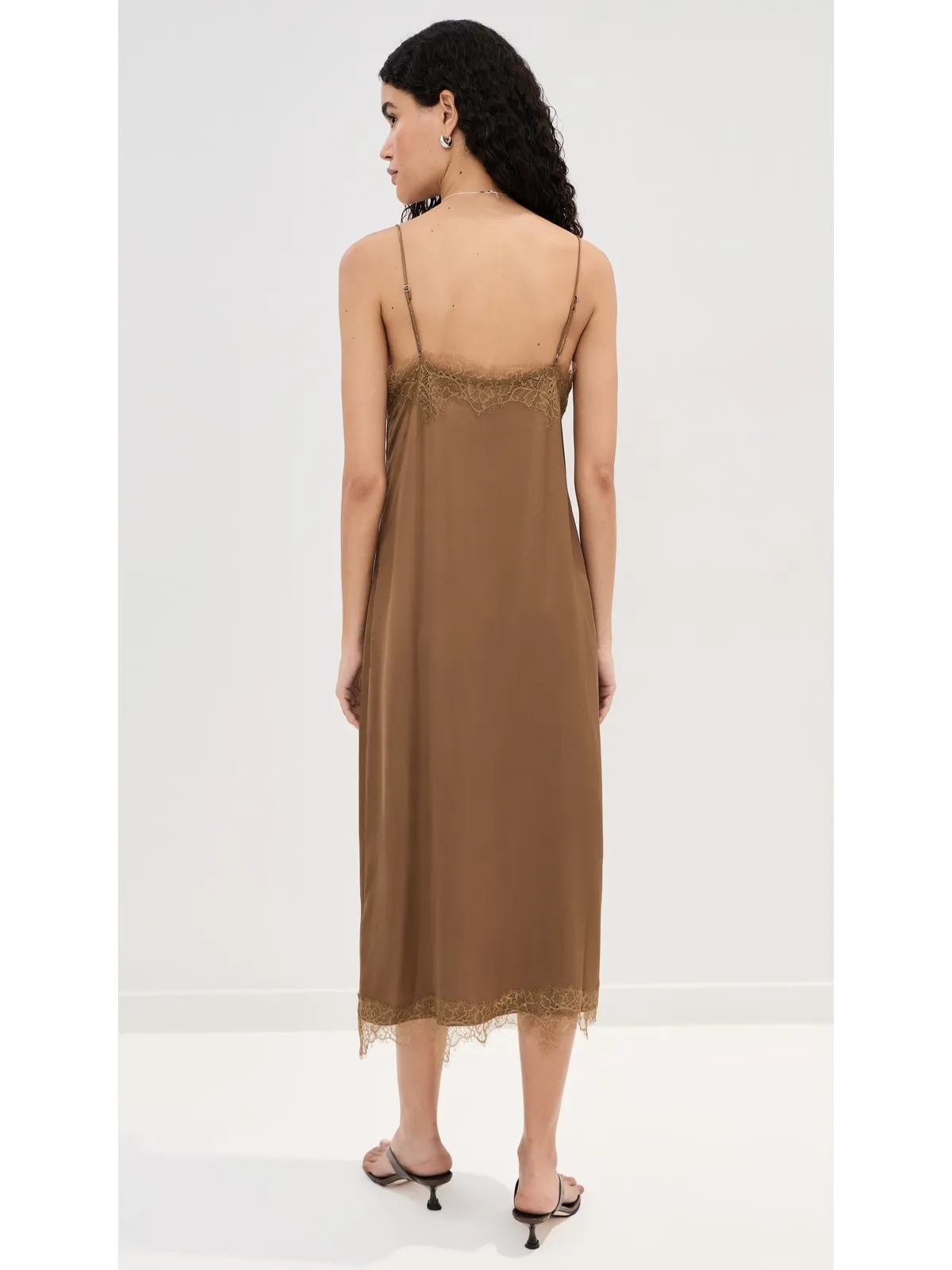 LE BOP Amara Satin Dress Hazelnut - 画像4