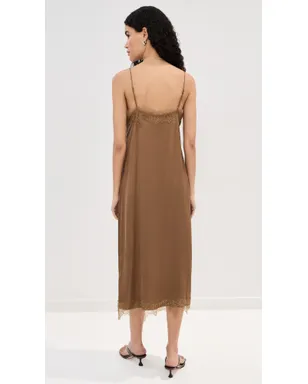 LE BOP Amara Satin Dress Hazelnut - サムネイル4