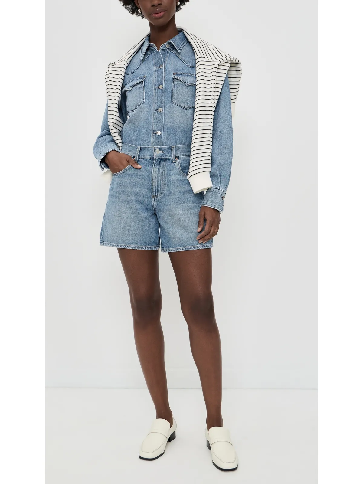 LE JEAN フリーダ ハイライズショーツ - 画像5
