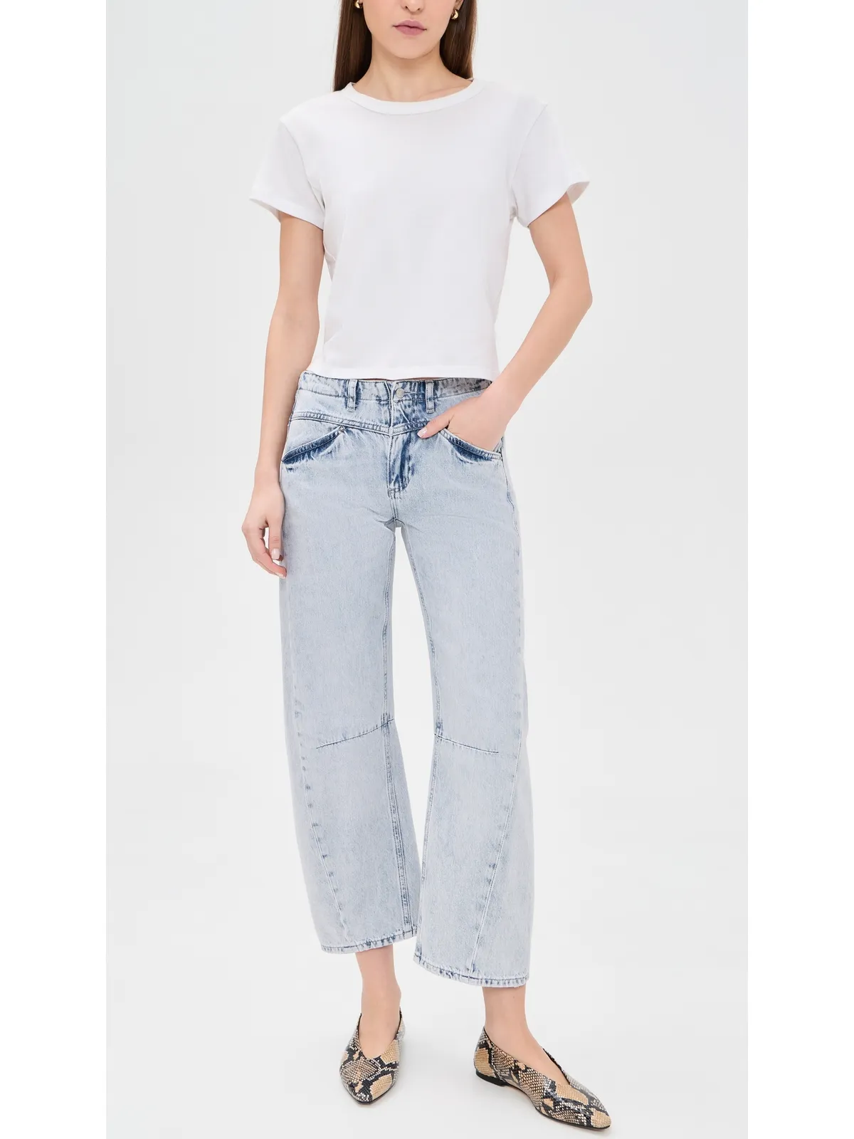 LE JEAN セレナ クロップジーンズ - 画像5