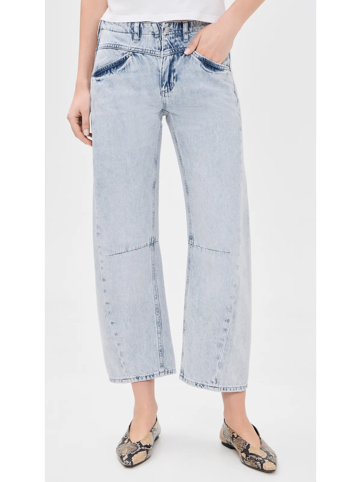 LE JEAN セレナ クロップジーンズ - 画像2