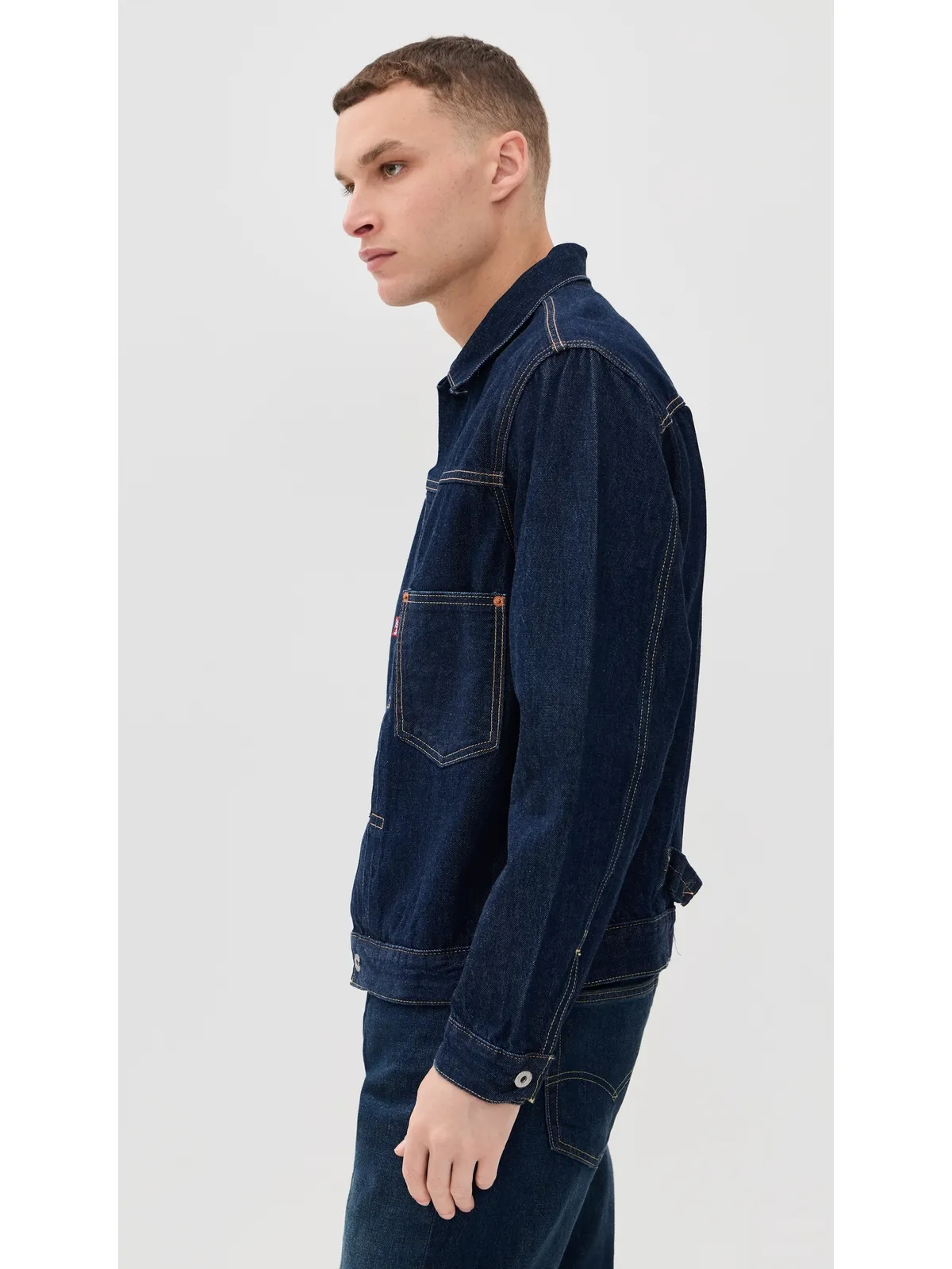 Levi's Type I トラッカー ジャケット ニューセルビッジ リンス - 画像4