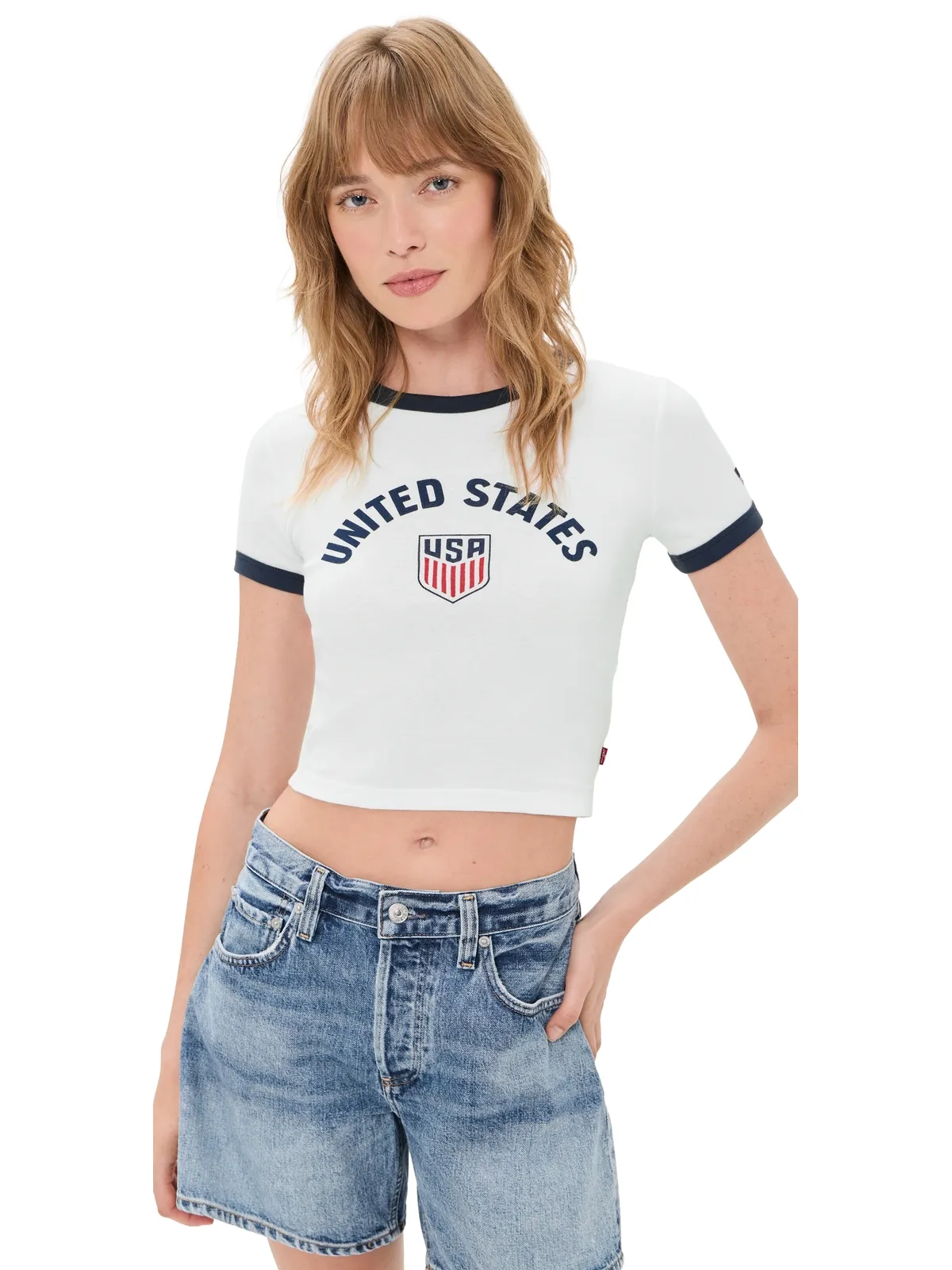 Levi's World Cup USA レトロリンガー ベビーティー - 画像1