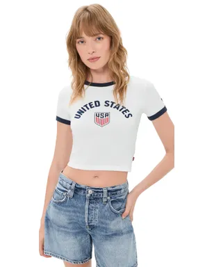 Levi's World Cup USA レトロリンガー ベビーティー - サムネイル1