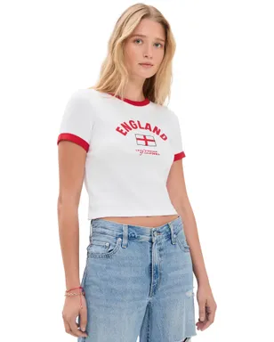 Levi's イングランド ワールドカップ レトロ リンガー ベビーTシャツ - サムネイル1