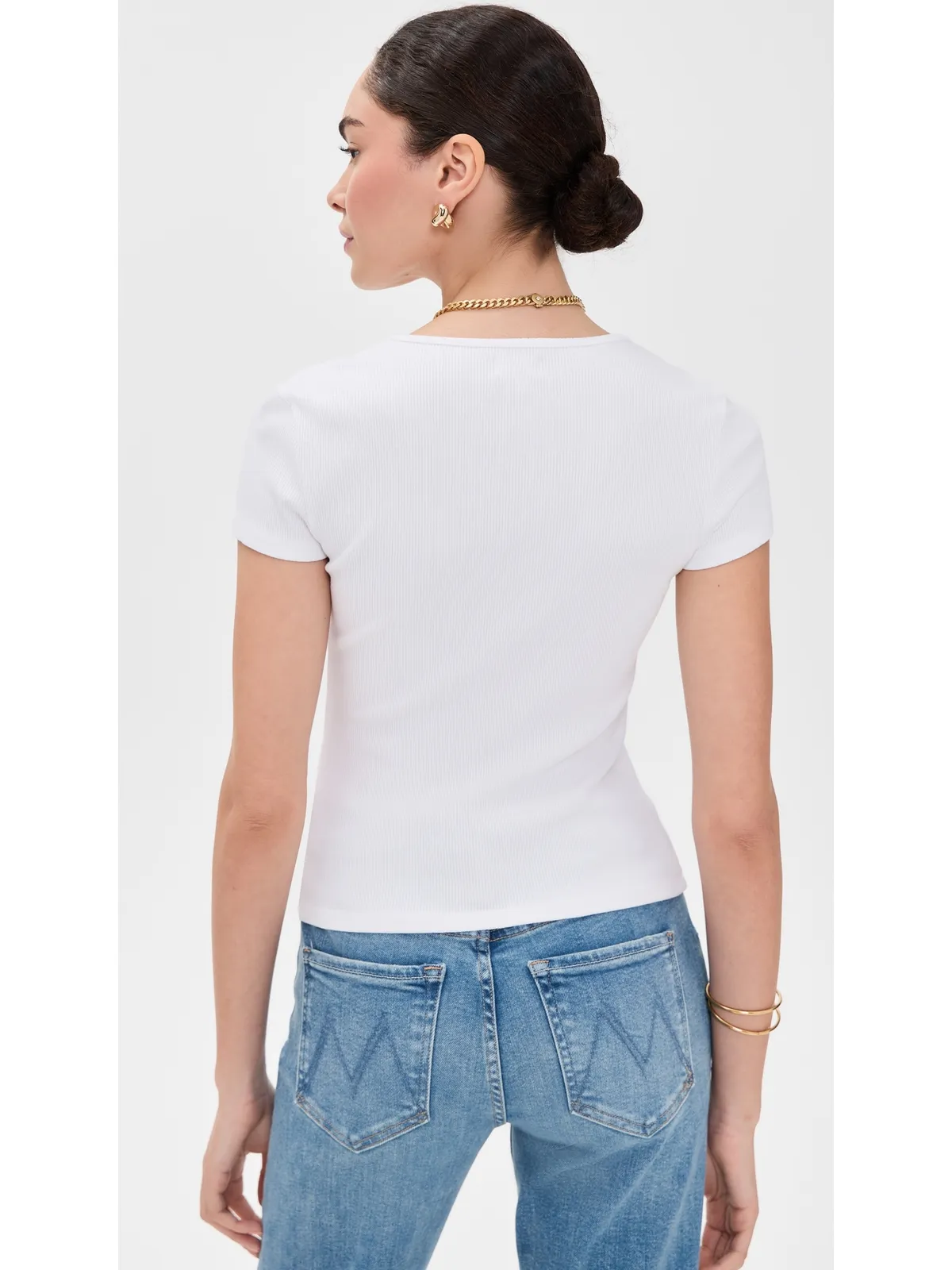 L'AGENCE ブリンリー 半袖スクープネックTシャツ - 画像3