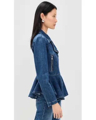 L'AGENCE モクシー ペプラム バイカージャケット - サムネイル4