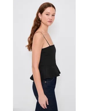 L'AGENCE Parisa ノースリーブ ペプラムトップ - サムネイル4