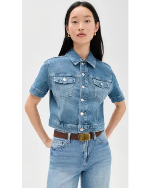 L'AGENCE Kirstie ショートスリーブ クロップド ジャケット Calabasas - サムネイル2