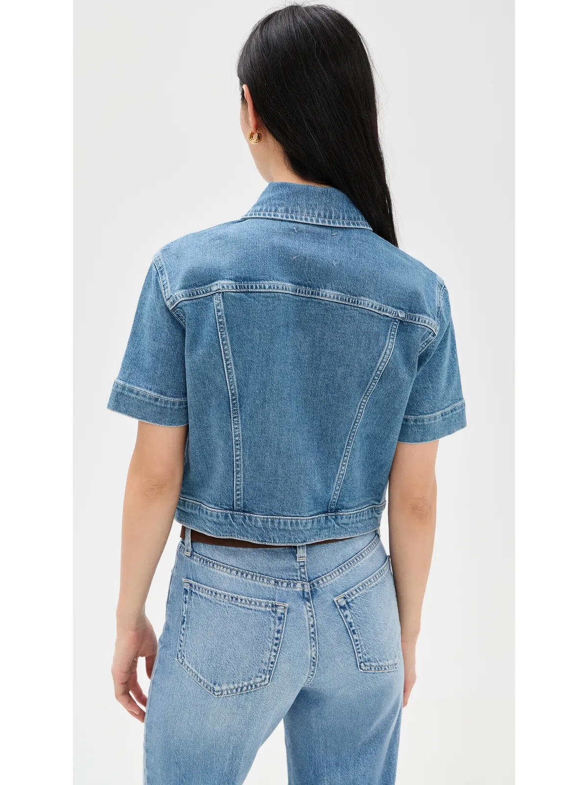 L'AGENCE Kirstie ショートスリーブ クロップド ジャケット Calabasas - 画像3