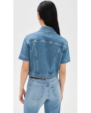 L'AGENCE Kirstie ショートスリーブ クロップド ジャケット Calabasas - サムネイル3