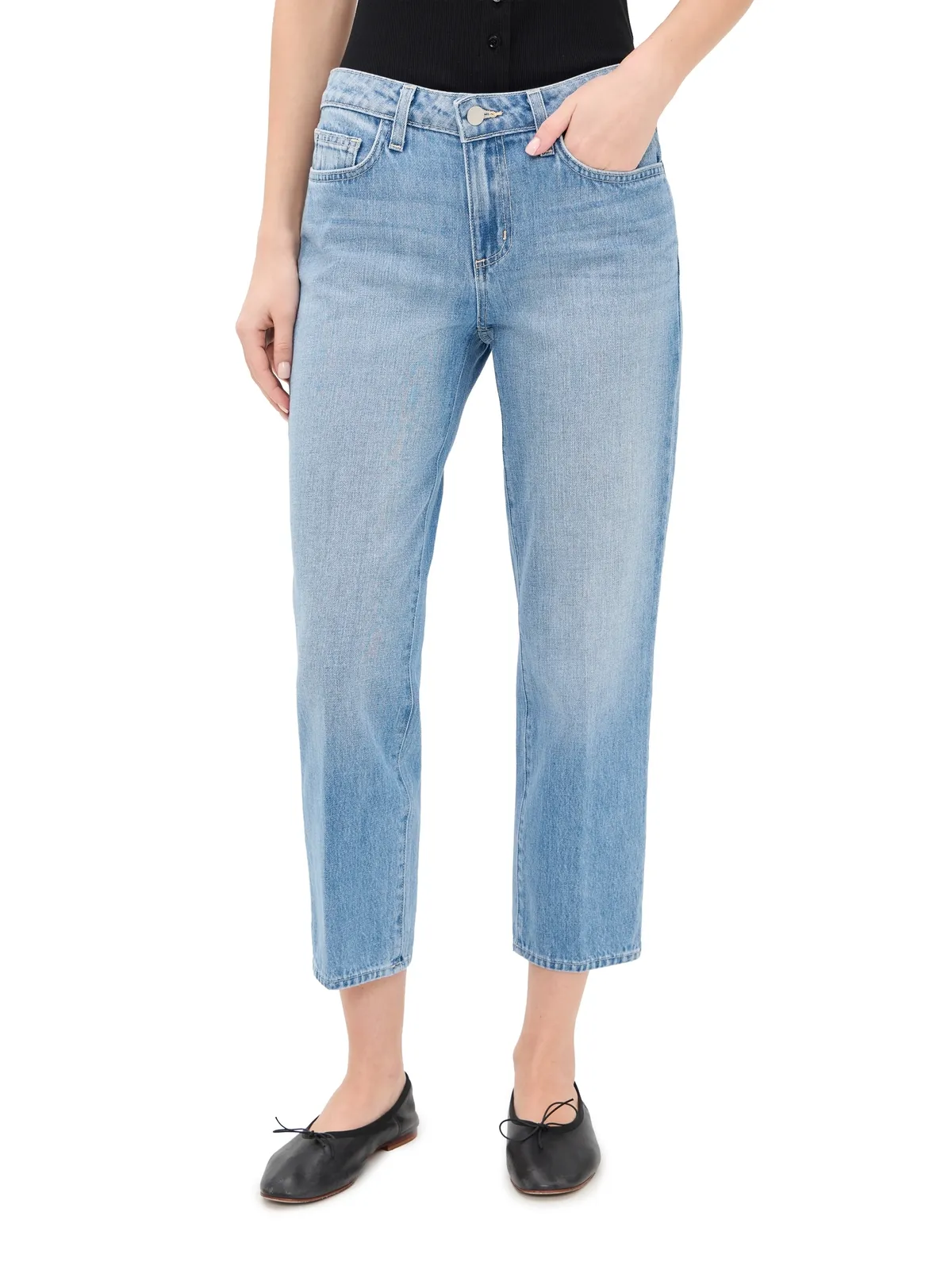 L'AGENCE Thalina Slouchy Straight Jeans Bellflower - 画像1