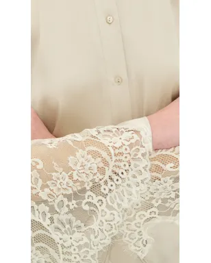 L'AGENCE Capri レーススリーブ ブラウス - サムネイル6