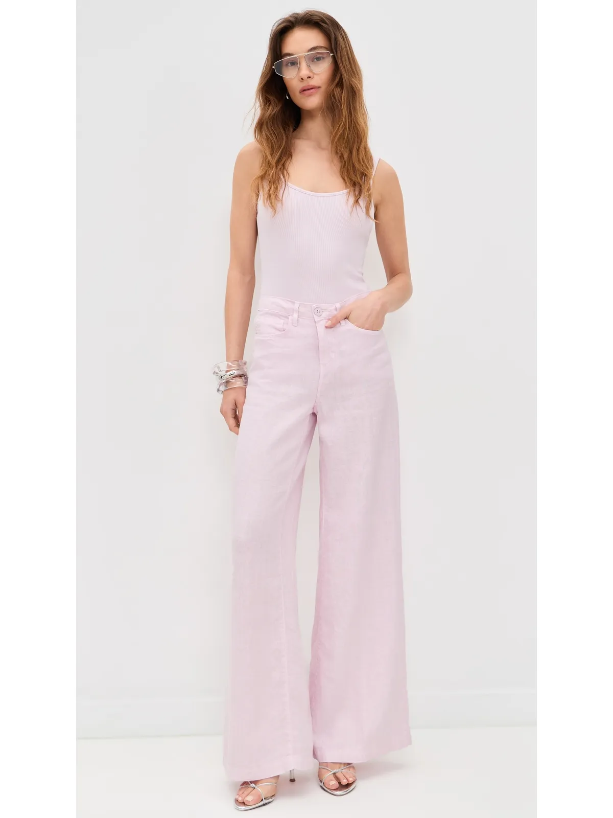 L'AGENCE Amara ワイドレッグパンツ - 画像5