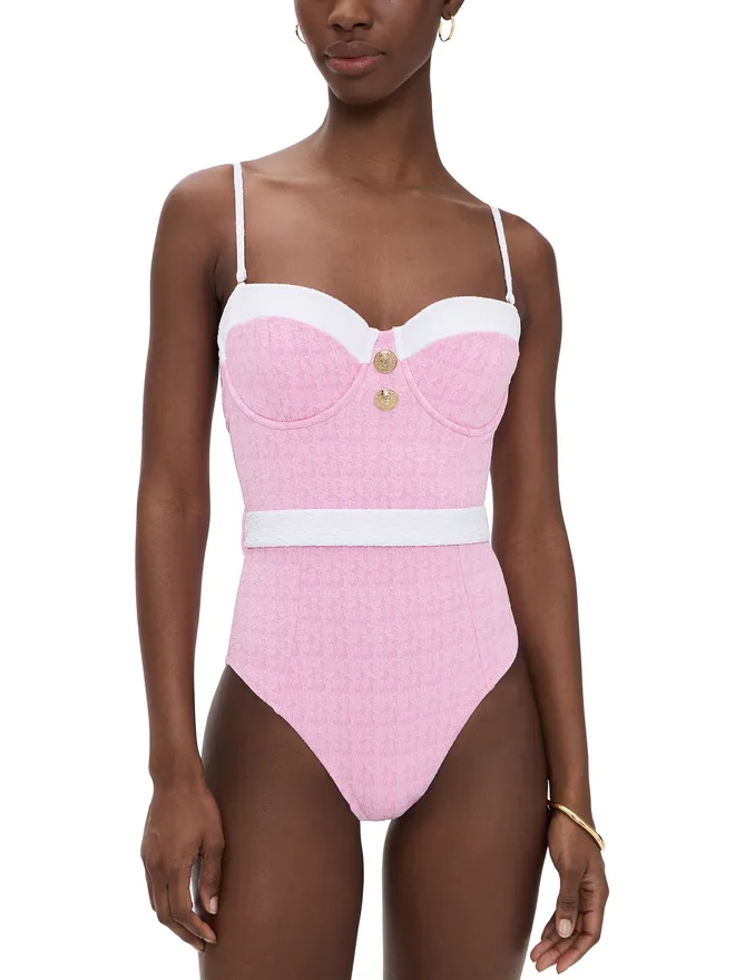 L'AGENCE L'AGENCE Amie Colorblock Chic One Piece Swim Suitの商品画像