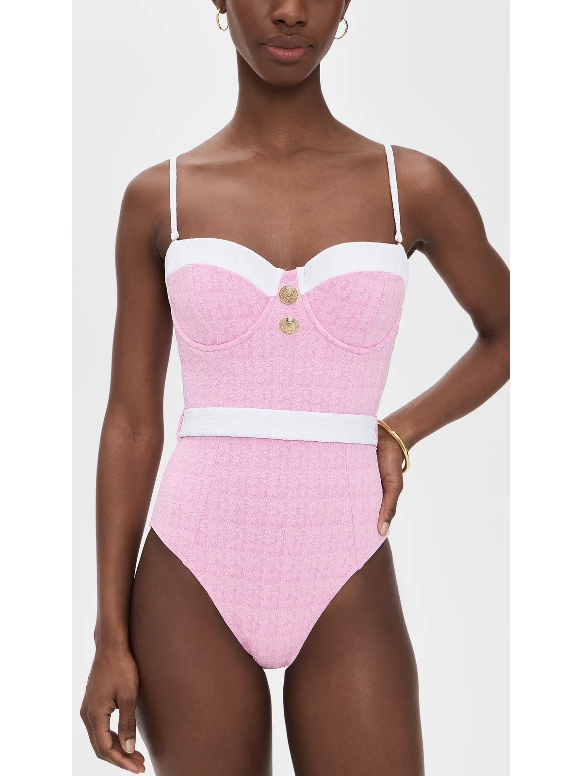 L'AGENCE Amie Colorblock Chic One Piece Swim Suit - 画像5