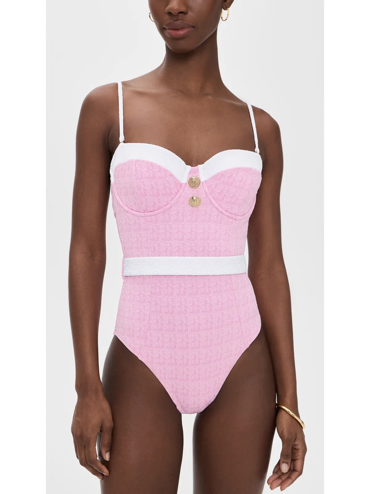 L'AGENCE Amie Colorblock Chic One Piece Swim Suit - 画像2