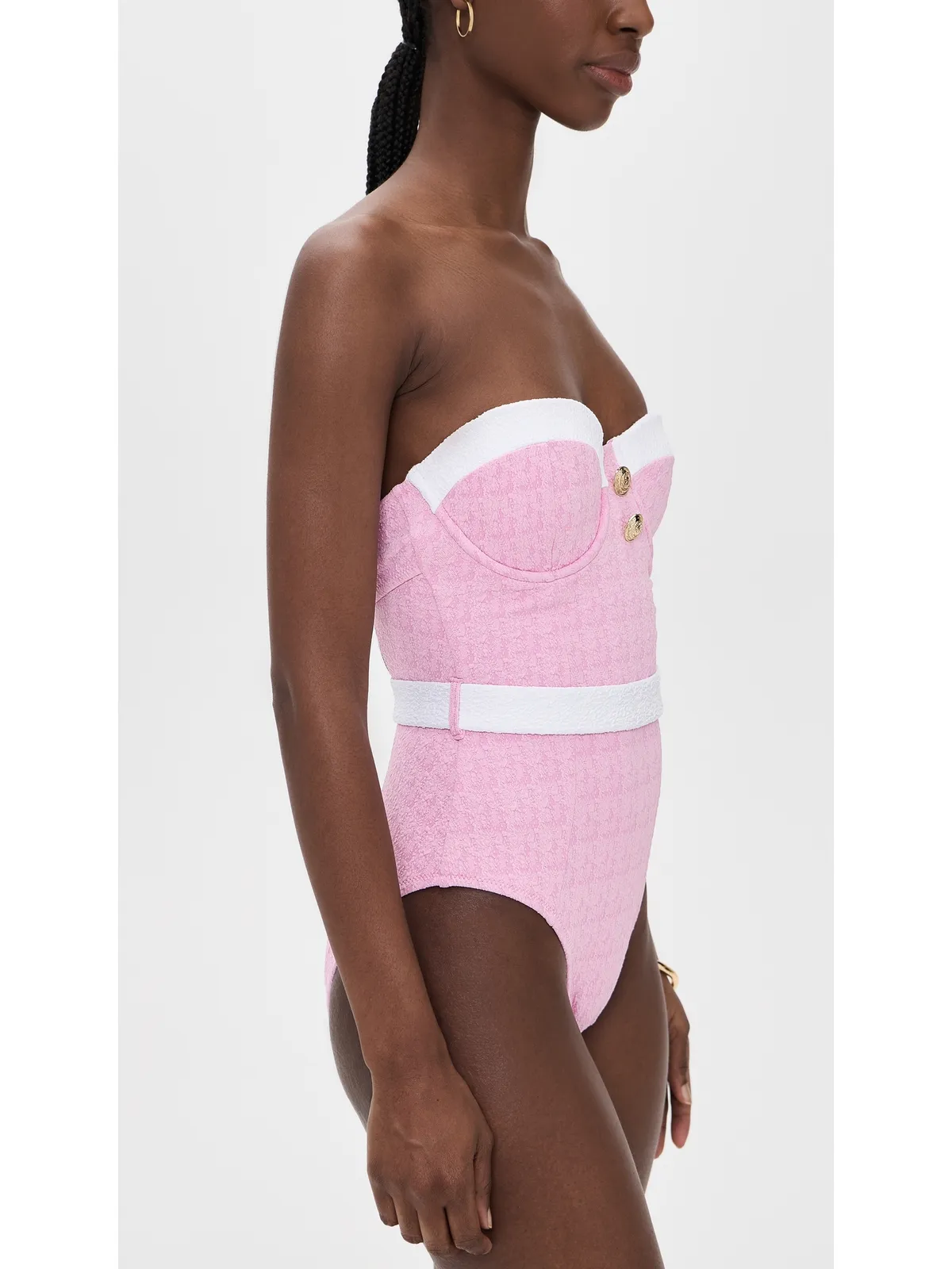 L'AGENCE Amie Colorblock Chic One Piece Swim Suit - 画像4