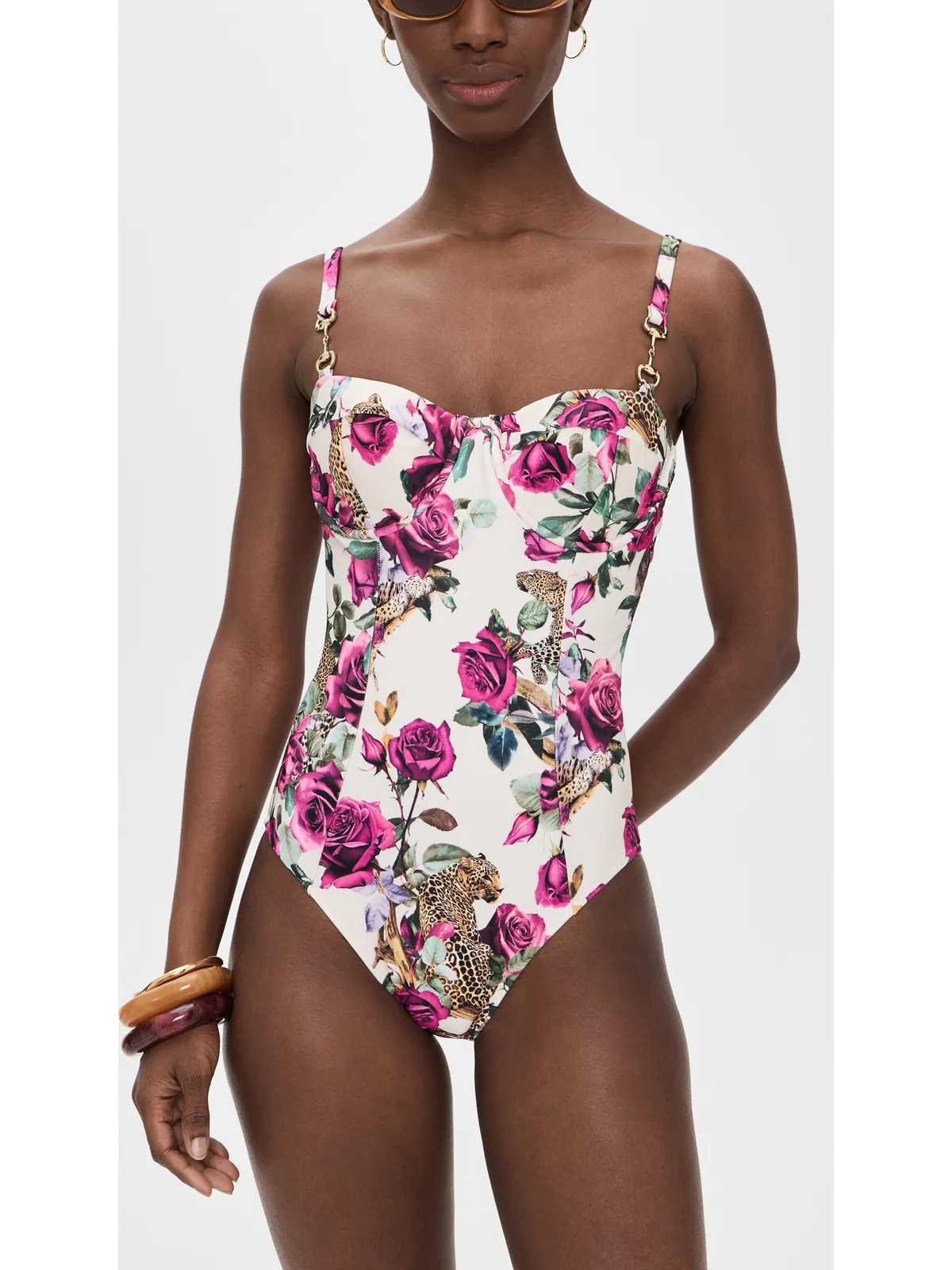 L'AGENCE Amie Rose Leopard Jungle ワンピース マルチ - 画像5