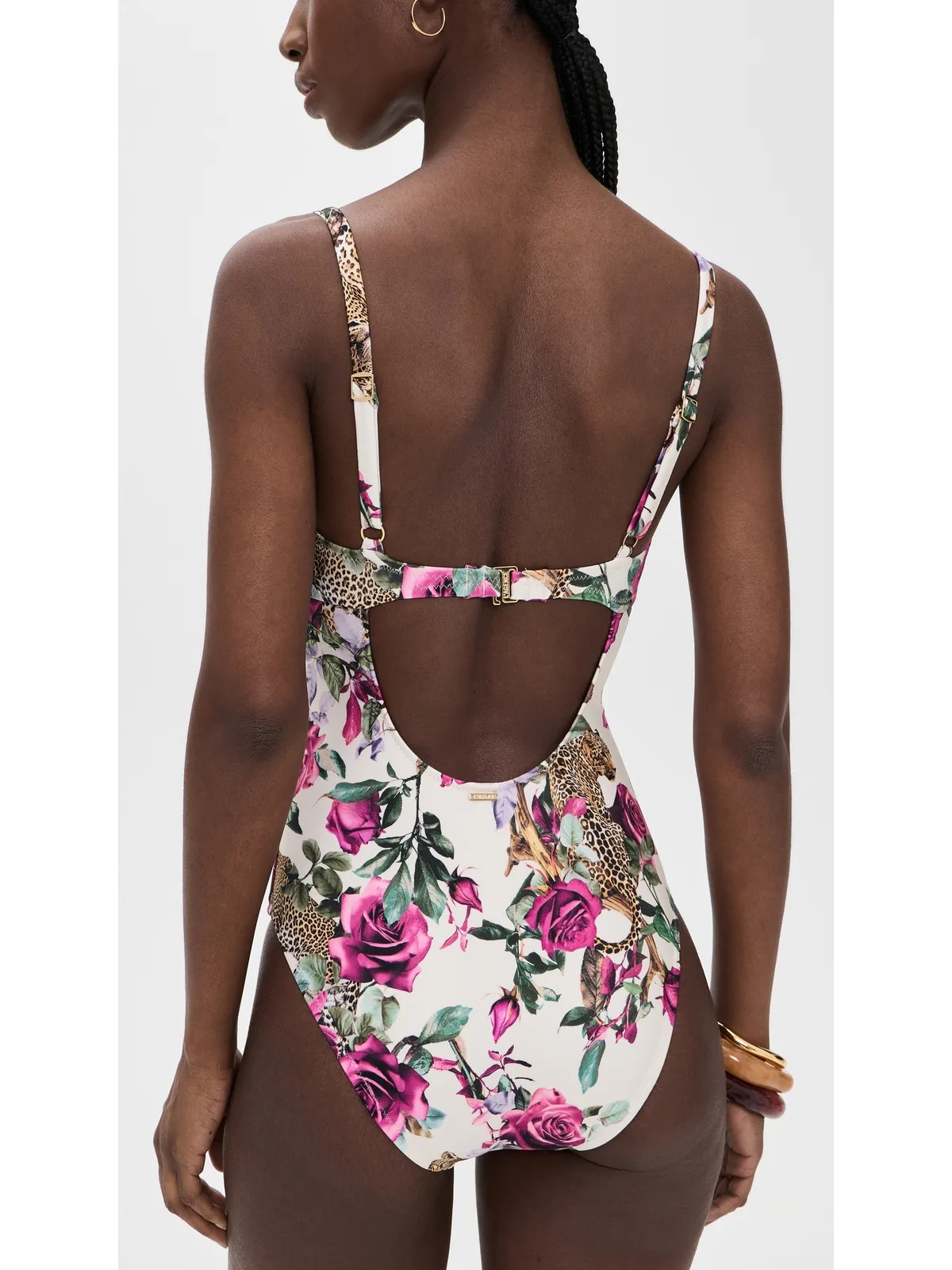 L'AGENCE Amie Rose Leopard Jungle ワンピース マルチ - 画像3