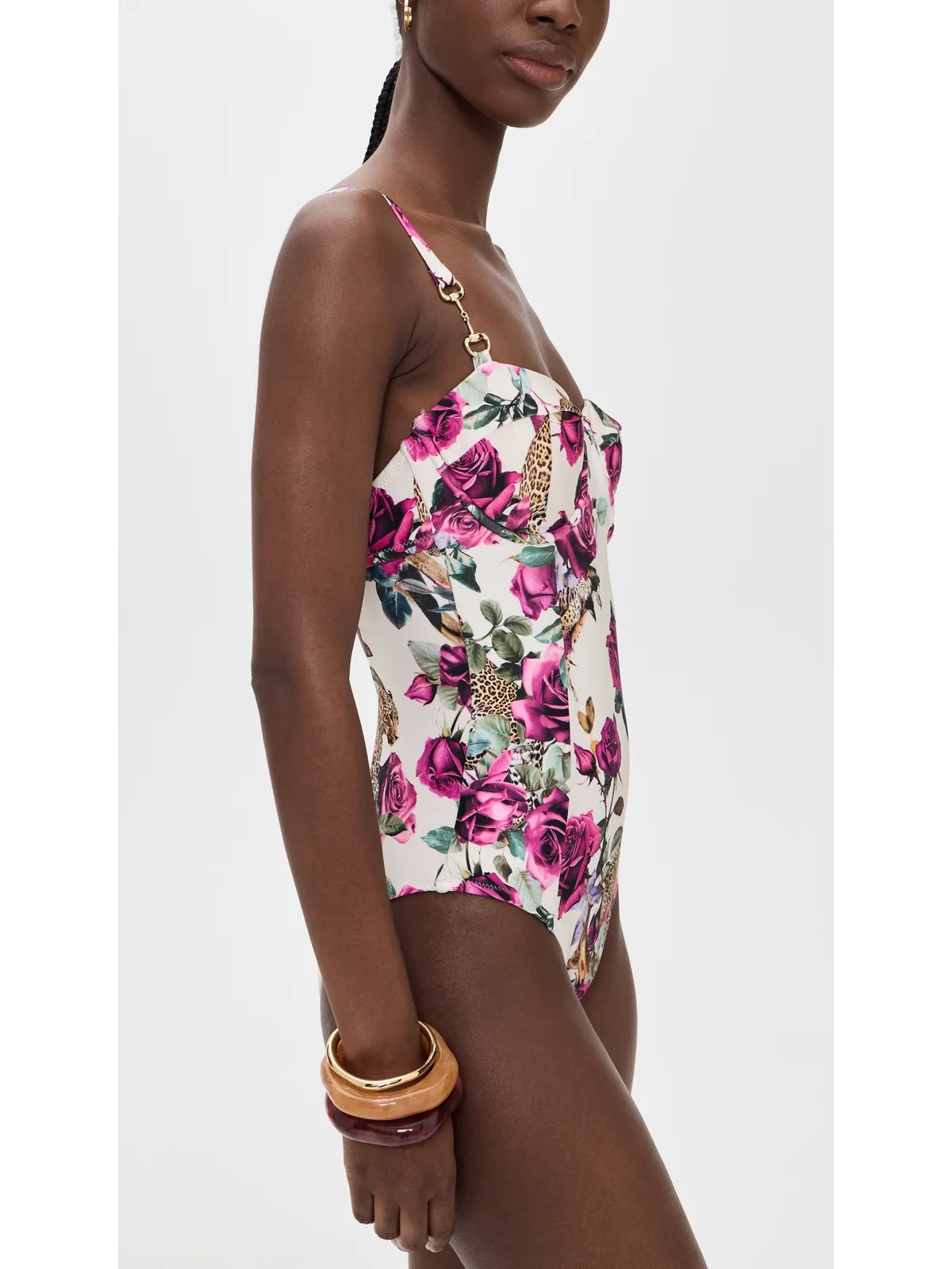 L'AGENCE Amie Rose Leopard Jungle ワンピース マルチ - 画像4