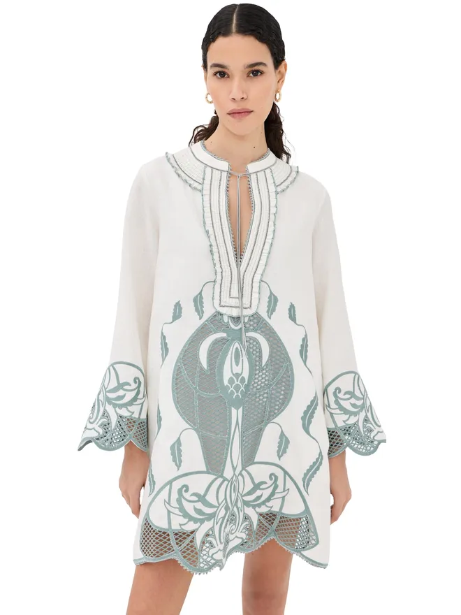 Lug Von Siga Lug Von Siga テス リネン ミニドレス（オフホワイト）の商品画像
