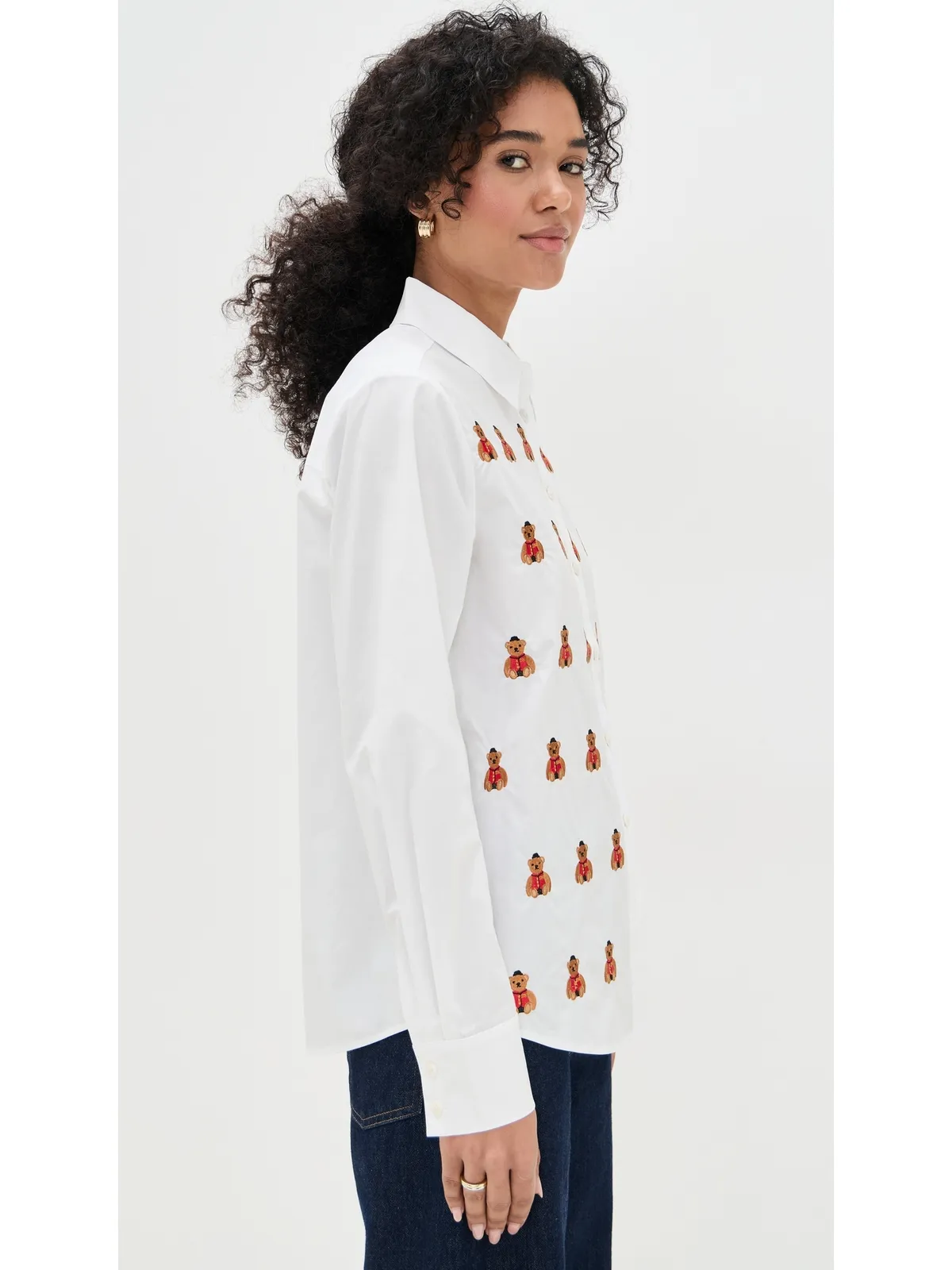 Lingua Franca Bowery Bear Shirt - 画像4