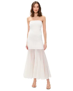 Line & Dot Perissa Knit Dress Ivory - サムネイル1