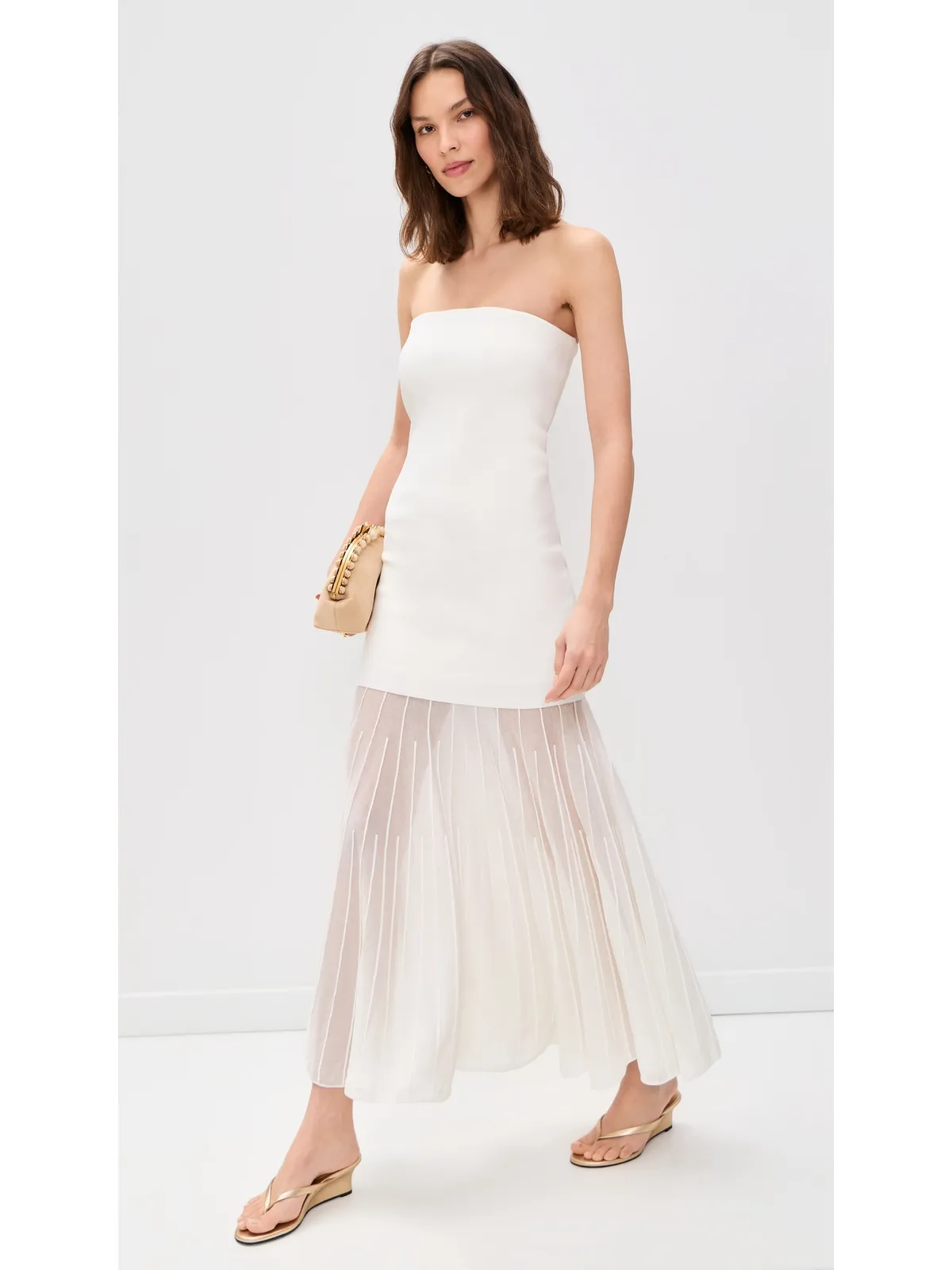Line & Dot Perissa Knit Dress Ivory - 画像5