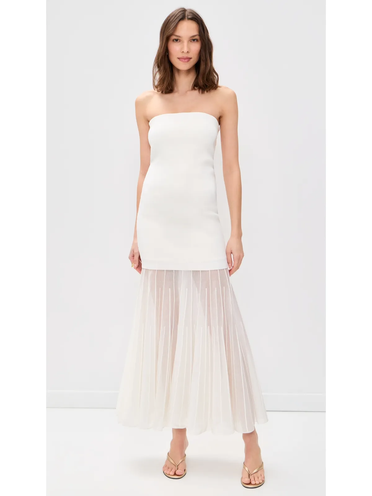 Line & Dot Perissa Knit Dress Ivory - 画像2