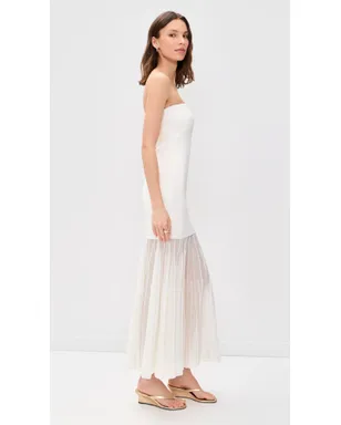 Line & Dot Perissa Knit Dress Ivory - サムネイル4