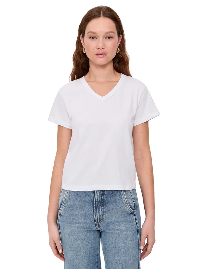 LESET Leset Margo Vネックシャツ ホワイトの商品画像