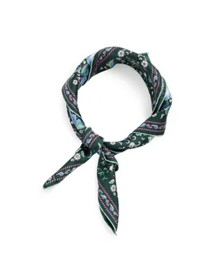 LIBERTY Lodden Silk Scarf グリーン - サムネイル1