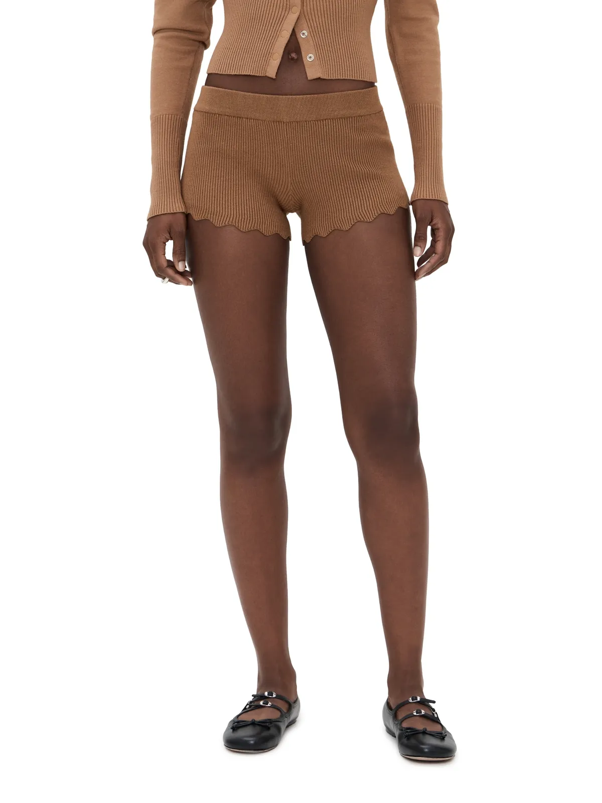 Lioness Dollhouse Knit Shorts モカムース M - 画像1