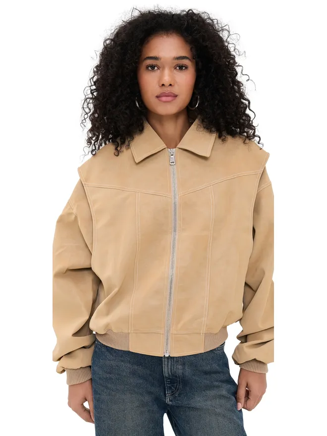 LIONESS Lioness Vista Bomber Jacket Latteの商品画像