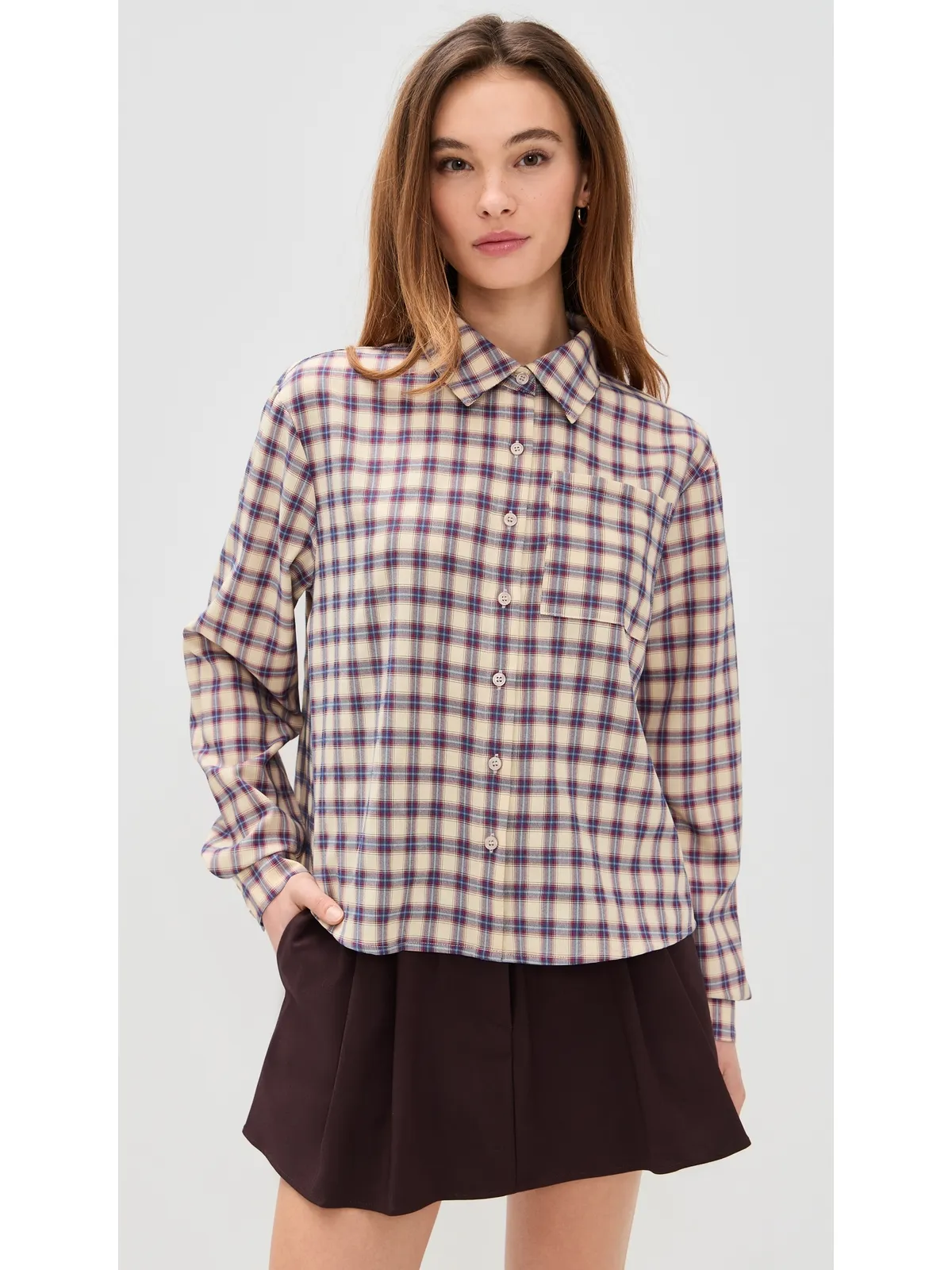 Lioness Untamed Shirt Berry Plaid - 画像2