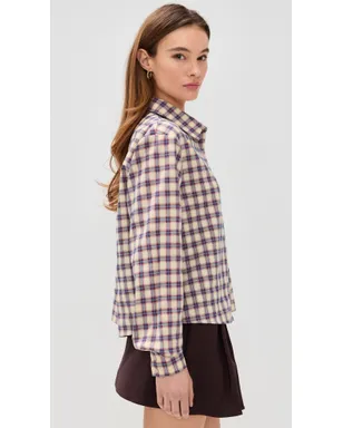 Lioness Untamed Shirt Berry Plaid - サムネイル4