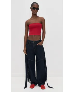 Lioness スウェイ ストラップレストップ トマト色 M - サムネイル5