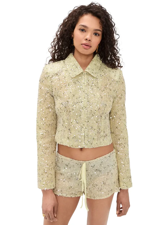 LIONESS Lioness スリック クロップジャケット レモンティーニの商品画像