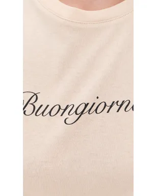 ビンテージ Lioness Buongiorno ベビーTシャツ オートミール - サムネイル6