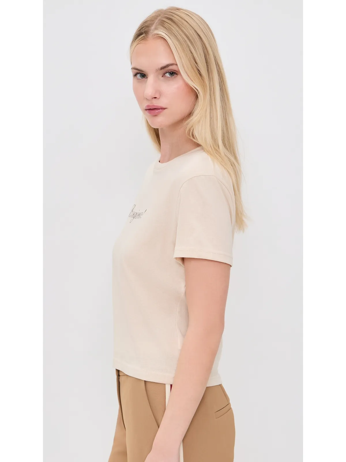 ビンテージ Lioness Buongiorno ベビーTシャツ オートミール - 画像4